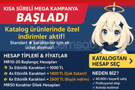⭐ KATALOG + 5★ HESAPLAR – KATALOGDAN SEÇ