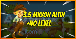 ⚡3.5 MİLYON ALTIN +40 LEVEL⚡SINIRLI STOK