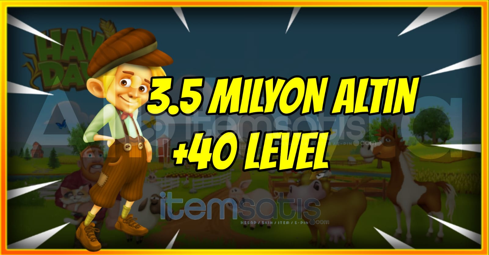 ⚡3.5 MİLYON ALTIN +40 LEVEL⚡SINIRLI STOK ⚡3.5 MİLYON ALTIN +40 LEVEL⚡SINIRLI STOK