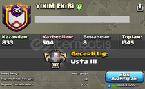 35 Seviye YIKIM EKİBİ eşsiz klan