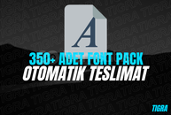 ☘️350 Font Paketi☘️[En Uygunu]