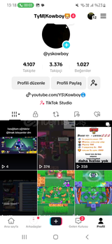 3300 takipçili tiktok hesabı