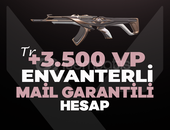 +3500 VP GARANTİLİ TR MAİL DEĞİŞEN HESAP 
