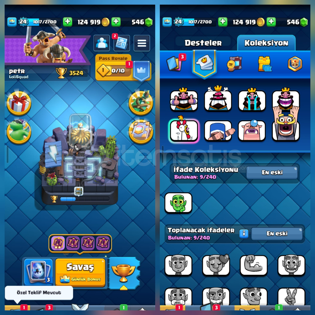 3524Kupa 77Kart 9İfade İsimHakkı 546Elmas 3524Kupa 77Kart 9İfade İsimHakkı 546Elmas