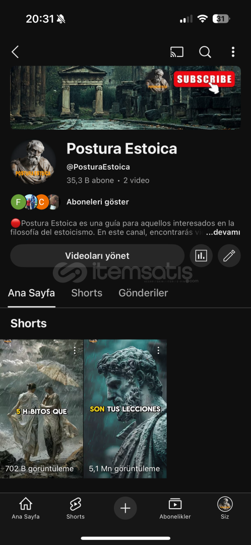 35.300 Aboneli Kanal 35.300 Aboneli Kanal