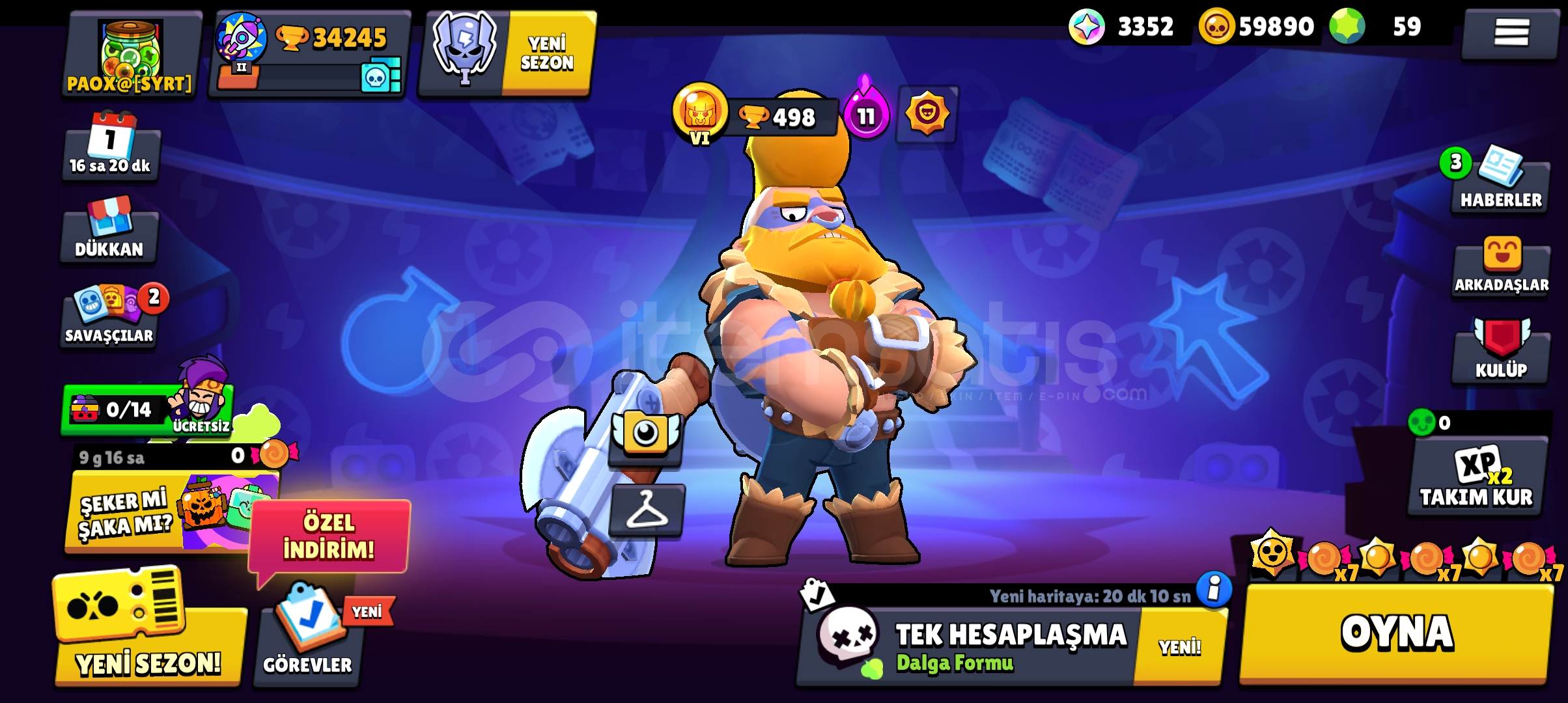 35K KUPALI 70 DEN FAZLA KARAKTERLİ BRAWL STRAS  35K KUPALI 70 DEN FAZLA KARAKTERLİ BRAWL STRAS