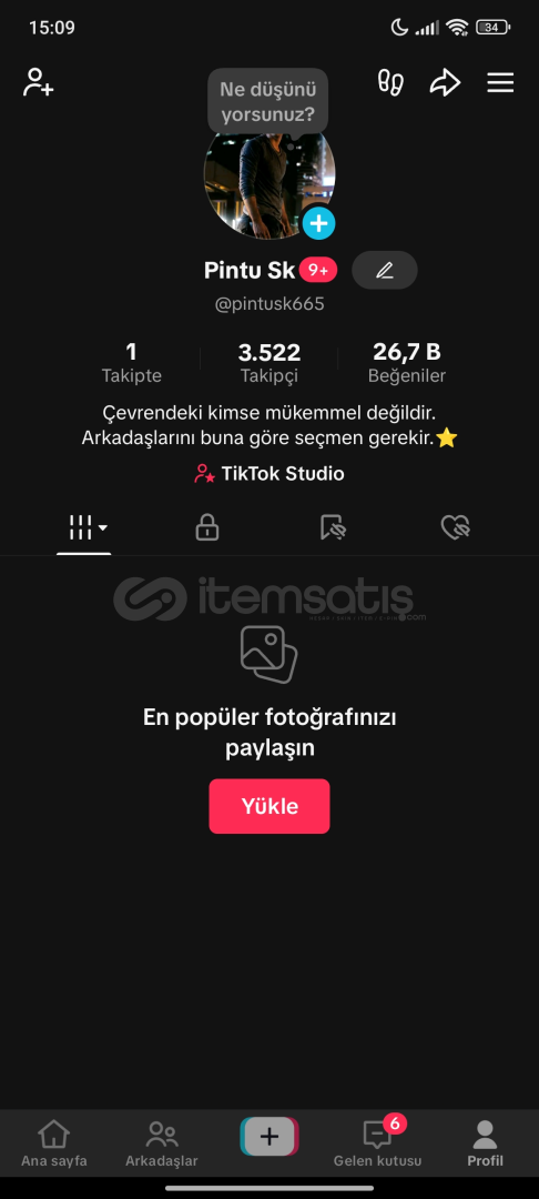 ⭐3.5K Takipçi • 26.7K Beğeni •Canlı Yayın aktif ⭐3.5K Takipçi • 26.7K Beğeni •Canlı Yayın aktif