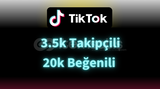 ✨️3.5k Takipçili 20k Beğenili Tiktok Hesabı