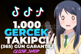 ⭐[365 Garantili] Tiktok 1.000 Gerçek Takipçi