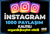 ⭐365 GÜN GAR. İNSTAGRAM 1000 GERÇEK PAYLAŞMA⭐