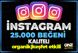 ⭐365 GÜN GAR. İNSTAGRAM 25.000 GERÇEK BEĞENİ⭐