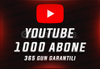 ⭐365 GÜN + KALICI⭐1000 ADET YOUTUBE ABONE⭐