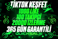 [⭐365 GÜN GARANTİ] TİKTOK KEŞFET PAKETİ