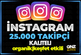 ⭐365 GÜN GARANTİLİ İNSTAGRAM 25.000 TAKİPÇİ ⭐