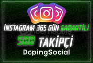 ⭐[365 GÜN GARANTİLİ] INSTAGRAM 500 TAKİPÇİ⭐