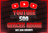 ⭐365 GÜN GARANTİLİ⭐YOUTUBE GERÇEK 500 ABONE⭐