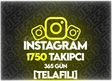 ⭐[365 GÜN TELAFİLİ] Instagram 1750 Takipçi⭐