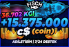 ⭐[36.702 KG!]⭐FİSCH +15.375.000 C$ ✅HIZLI