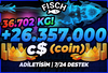 ⭐[36.702 KG!]⭐FİSCH +25.357.000 C$ ✅HIZLI