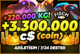 ⭐RGB SECRET!⭐FİSCH +3M/3.300.000 C$ ✅HIZLI