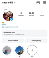 36K İNSTAGRAM HESABI KURUCU MAİLLİ SAĞLAM