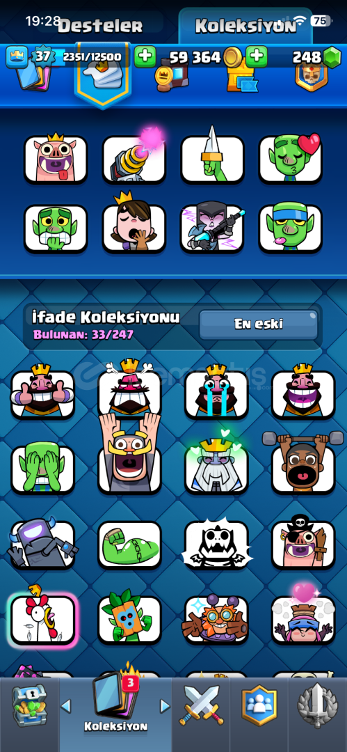 37 level 500 lira 4 evrim vardır 8 k kupalıdır