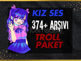 ⭐ 374 ADET KIZ SESİ TROLL PAKET ⭐