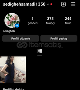 375 TAKİPÇİLİ ESKİ KURULUM İNSTAGRAM HESABİ 