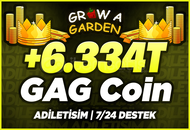 ⭐+6.334T COİN⭐GROW A GARDEN SHECKLES
