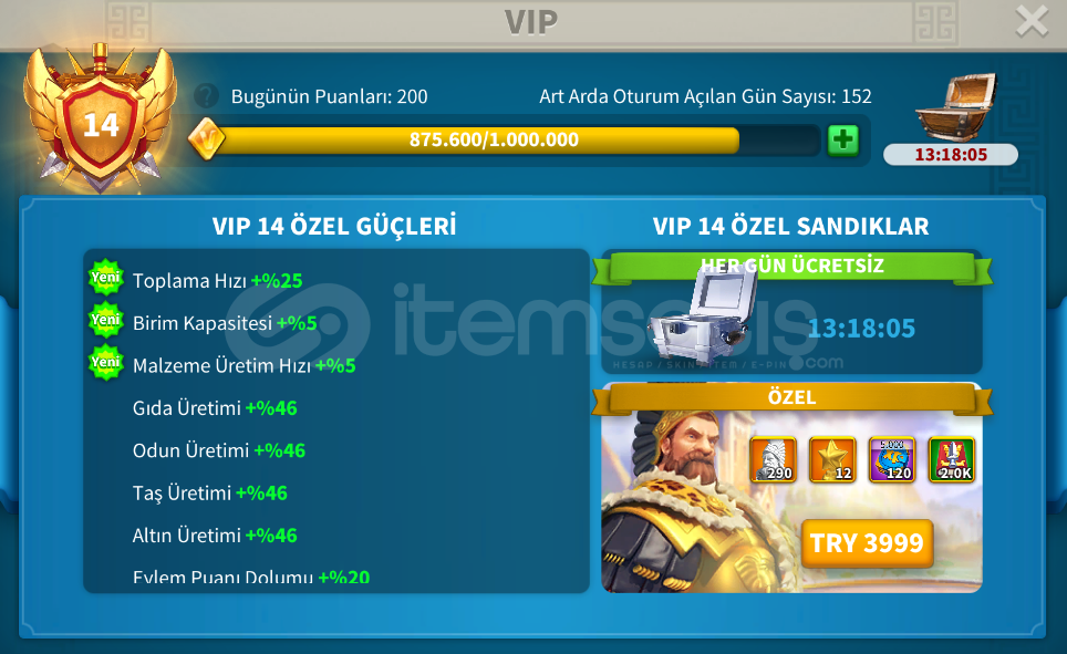 382* 32.7M KVK2 ÖNCESİ KELEPİR HESAP + 3 FARM  382* 32.7M KVK2 ÖNCESİ KELEPİR HESAP + 3 FARM