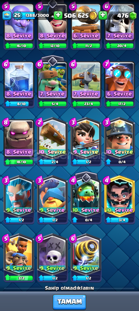 3843 KUPALI CLASH ROYALE Hesap! ACİL SATILIK  3843 KUPALI CLASH ROYALE Hesap! ACİL SATILIK