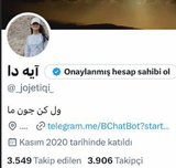 3900 TAKİPÇİLİ TWİTTER HESABI