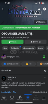 39.200 ÜYELİ✨OTO AKSUSUAR SATIŞ ( TÜRK )