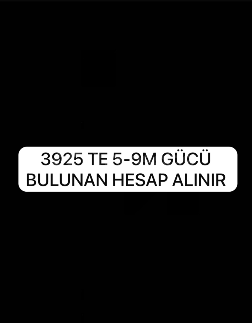 3925 TE 5-9M GÜCÜ OLAN HESAP ARANIYOR MSJ BIRAK 3925 TE 5-9M GÜCÜ OLAN HESAP ARANIYOR MSJ BIRAK
