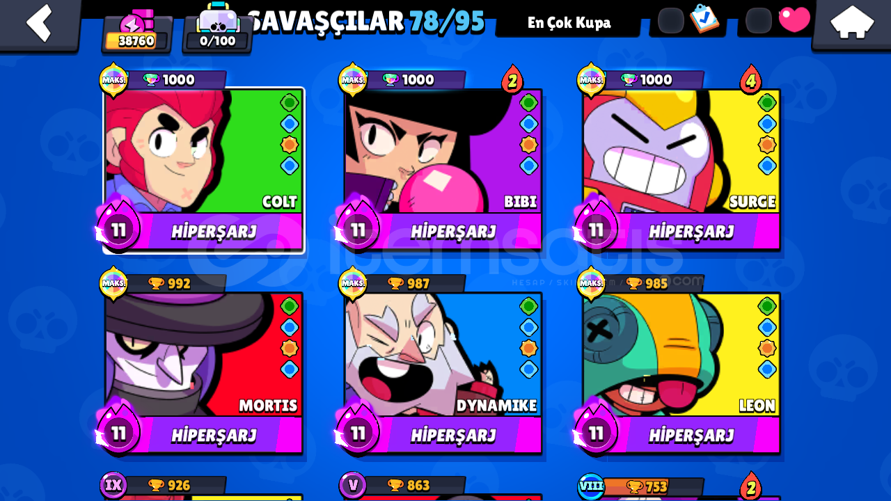 39K SÜPER FİYATA BRAWL STARS HESABI 39K SÜPER FİYATA BRAWL STARS HESABI