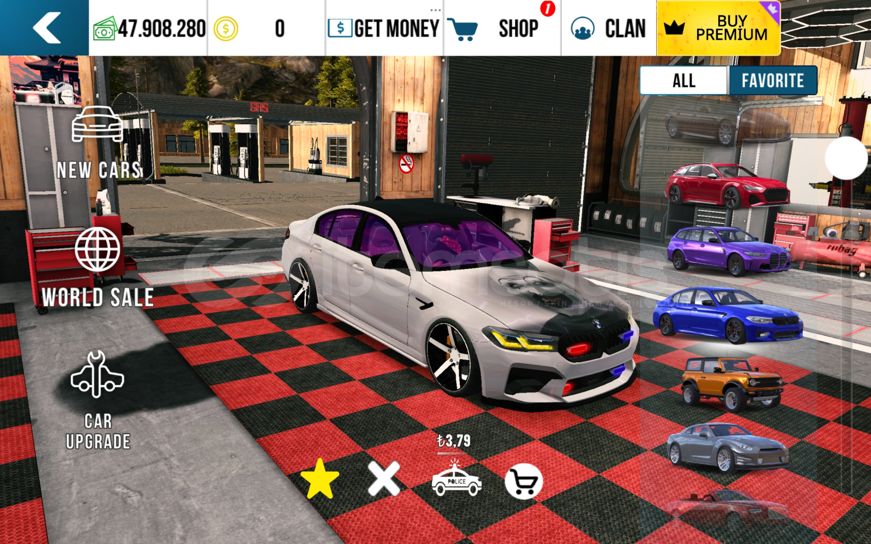 3D Terrifier çizimli BMW  3D Terrifier çizimli BMW