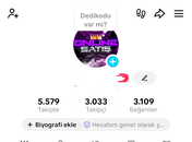 3K TAKİPÇİ 3.1K BEĞENİ [SON STOKLAR]