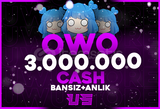 3M Owo Cash ( BANSIZ +OTOMATİK TESLİMAT )