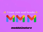 ✨️3TANE TÜRK MAİL HESABI✨️