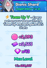 3x Bionic Shard | TEAM UP V | BGS INF