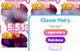 6x Clover Fairy Shiny Rainbow 