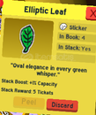 3x Elliptic leaf