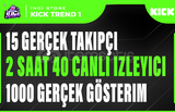 3X | KİCK CANLI YAYIN PAKETİ TREND 1