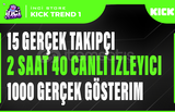 3X | KİCK CANLI YAYIN PAKETİ TREND 1