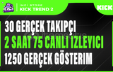 3X | KİCK CANLI YAYIN PAKETİ TREND 2