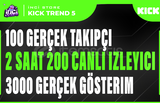 3X | KİCK CANLI YAYIN PAKETİ TREND 5