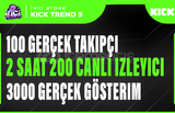 3X | KİCK CANLI YAYIN PAKETİ TREND 5