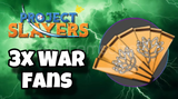 3X Project Slayer War Fans