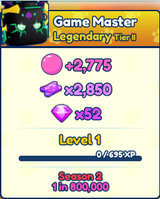3x Shiny Game Master