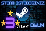 ⭐ 3X ⭐ STEAM İSTEDİĞİNİZ 3 OYUN